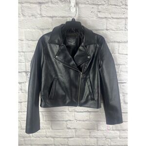 Levi's NWT Women's Faux Leather Aviator Moto Asymmetrical Zip Jacket Size Small
